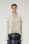 Rollkragenpullover aus reiner Schurwolle